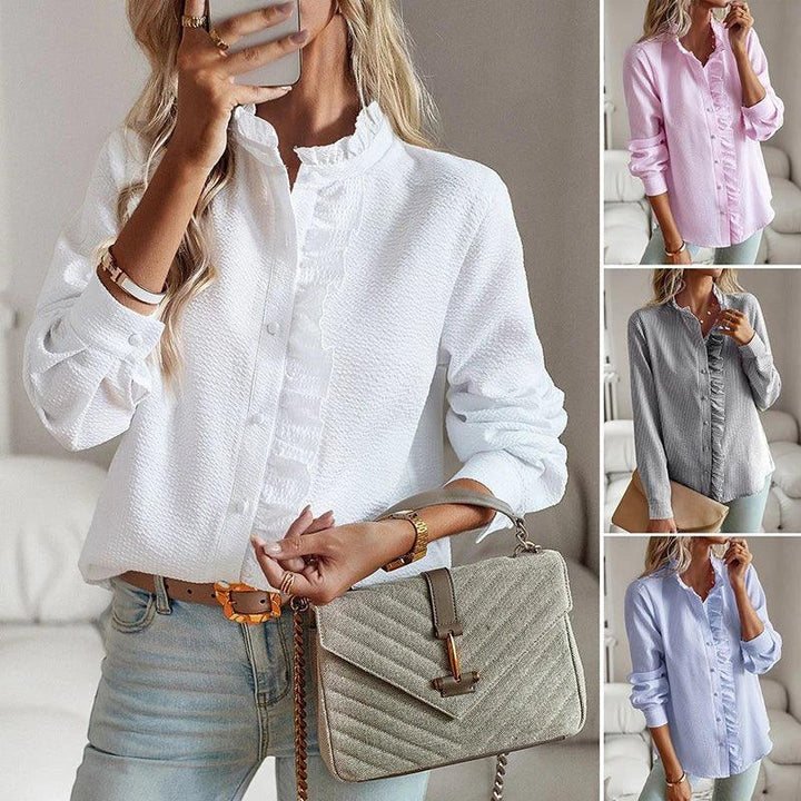 Mitzi | Women's Stylish Ruffles Blouse-Metro Lane Plaza