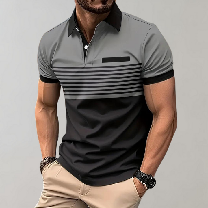 Men's Modern Soft Summer Polo Shirt-Metro Lane Plaza