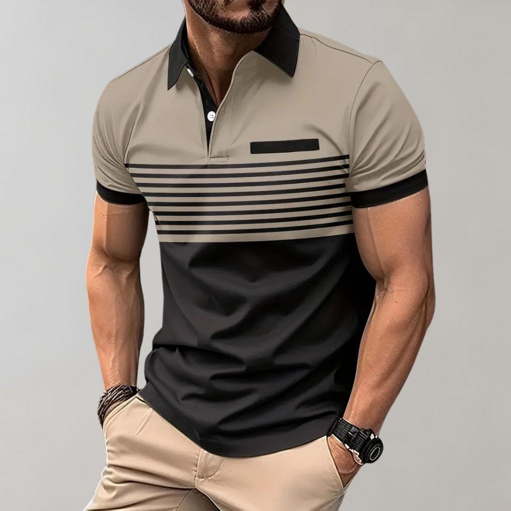 Men's Modern Soft Summer Polo Shirt-Metro Lane Plaza