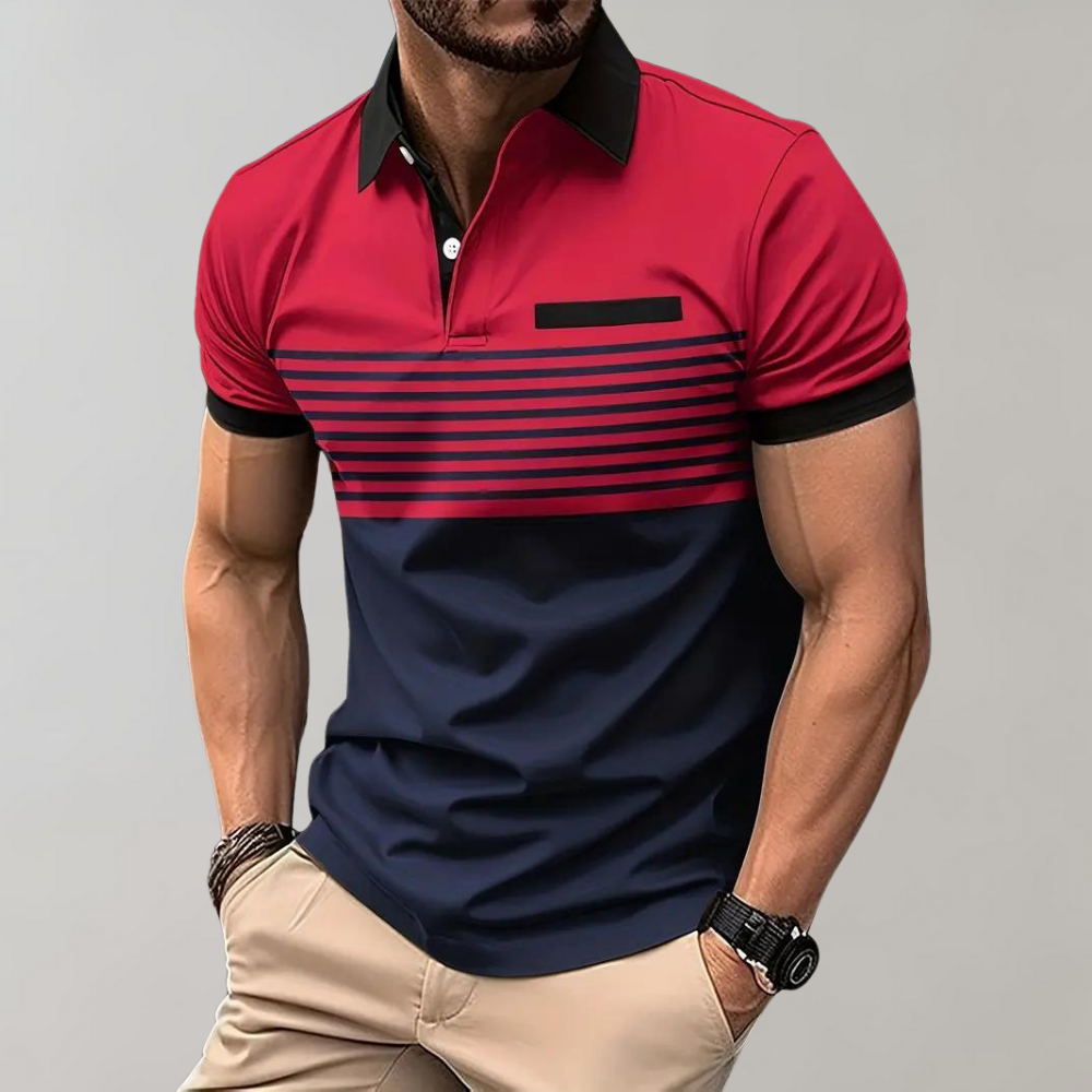 Men's Modern Soft Summer Polo Shirt-Metro Lane Plaza