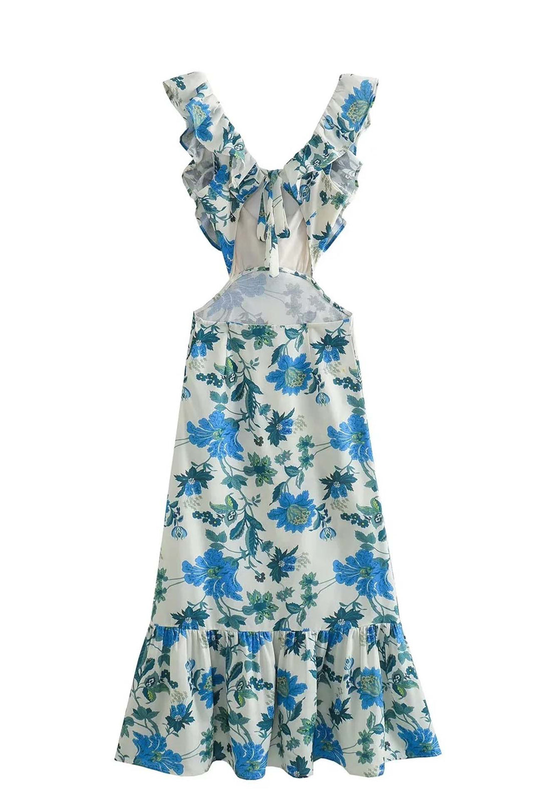 Molly | Women's Floral Sleeveless Maxi Dress-Metro Lane Plaza