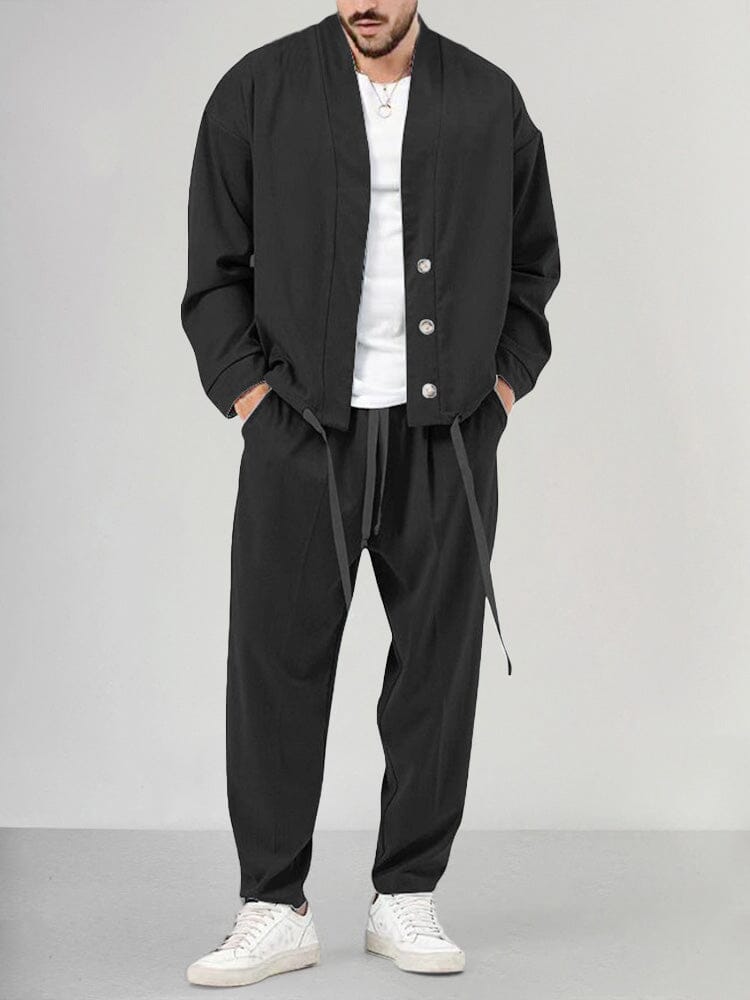Morgan | Men's Relaxed Fit 2-Piece Casual Outfit Set-Metro Lane Plaza