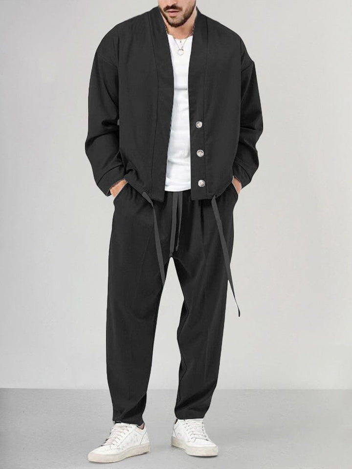 Morgan | Men's Relaxed Fit 2-Piece Casual Outfit Set-Metro Lane Plaza