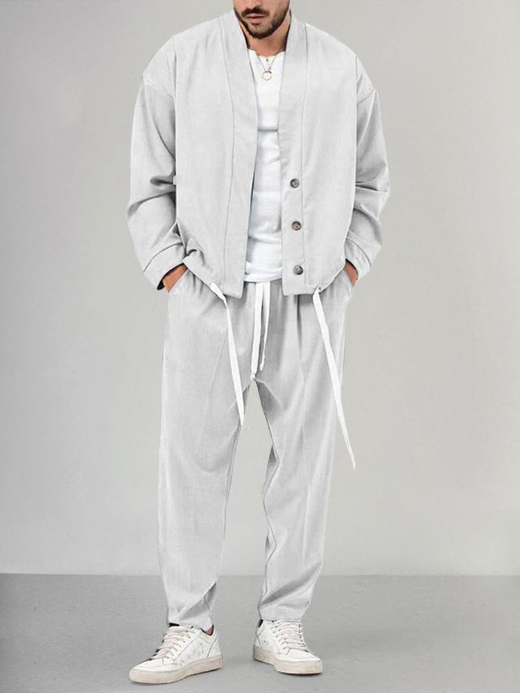Morgan | Men's Relaxed Fit 2-Piece Casual Outfit Set-Metro Lane Plaza