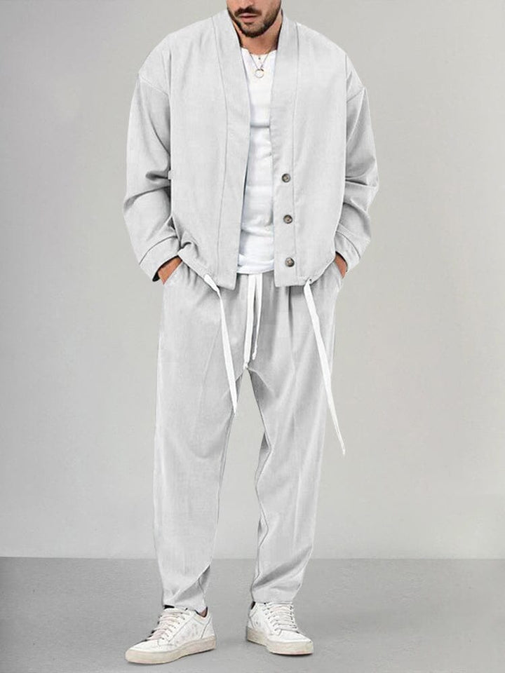Morgan | Men's Relaxed Fit 2-Piece Casual Outfit Set-Metro Lane Plaza