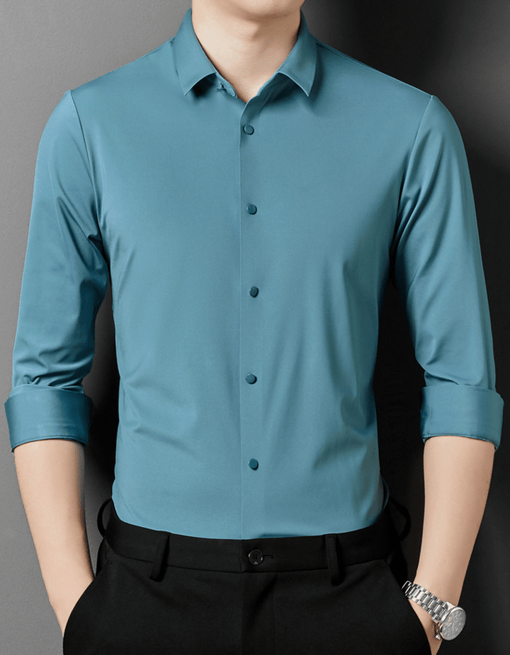 Alexander | Men's Wrinkle-Free Stretch Dress Shirt-Metro Lane Plaza