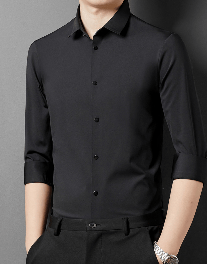 Alexander | Men's Wrinkle-Free Stretch Dress Shirt-Metro Lane Plaza