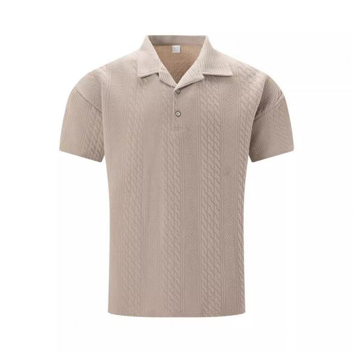 Andre | Men's Button Placket Polo Shirt-Metro Lane Plaza