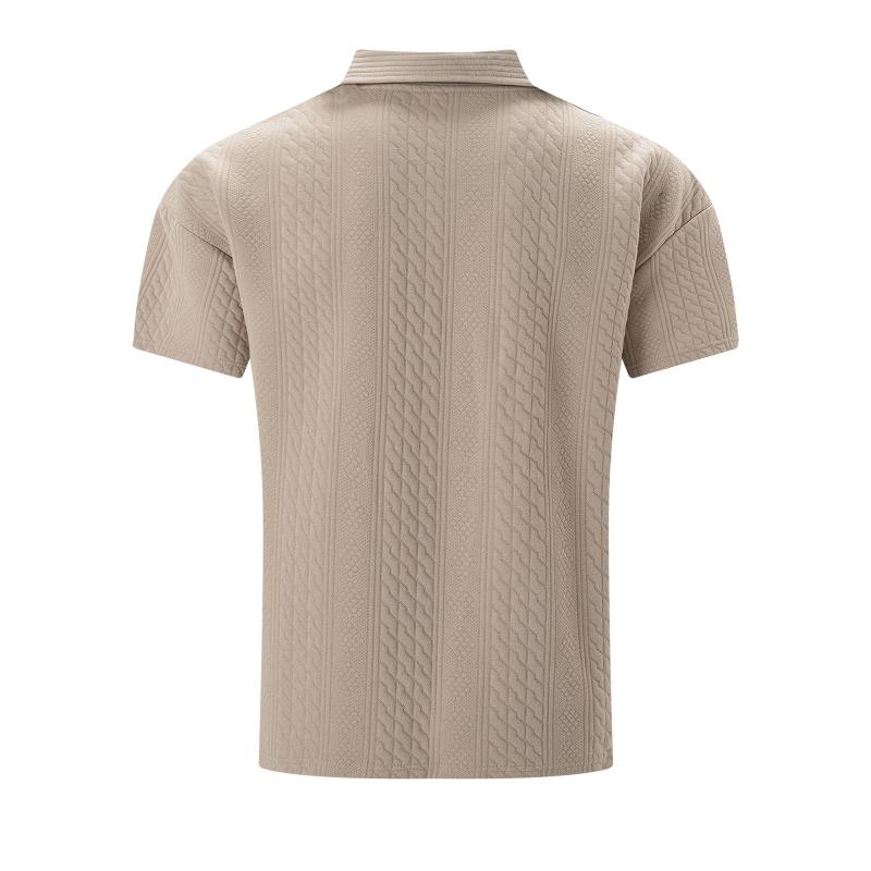 Andre | Men's Button Placket Polo Shirt-Metro Lane Plaza