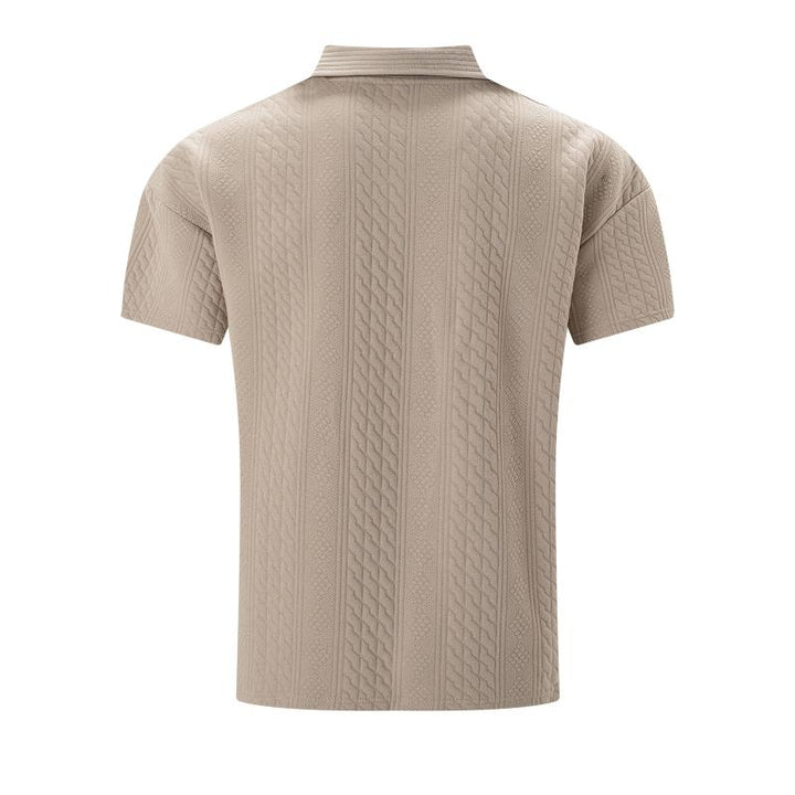 Andre | Men's Button Placket Polo Shirt-Metro Lane Plaza