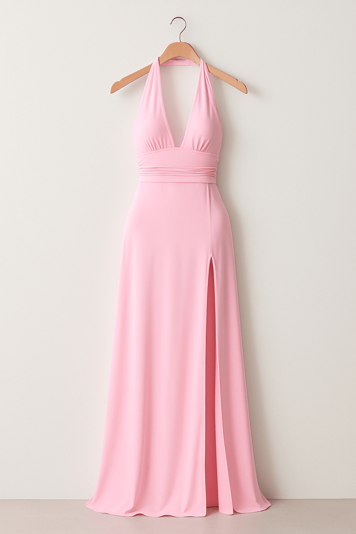 Anouk | Women's Halter Maxi Dress-Metro Lane Plaza