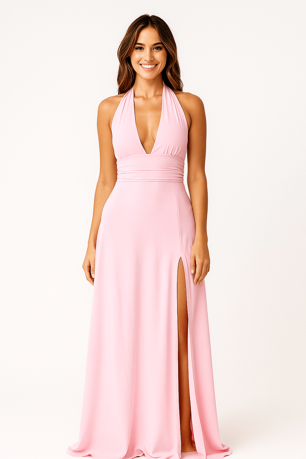Anouk | Women's Halter Maxi Dress-Metro Lane Plaza