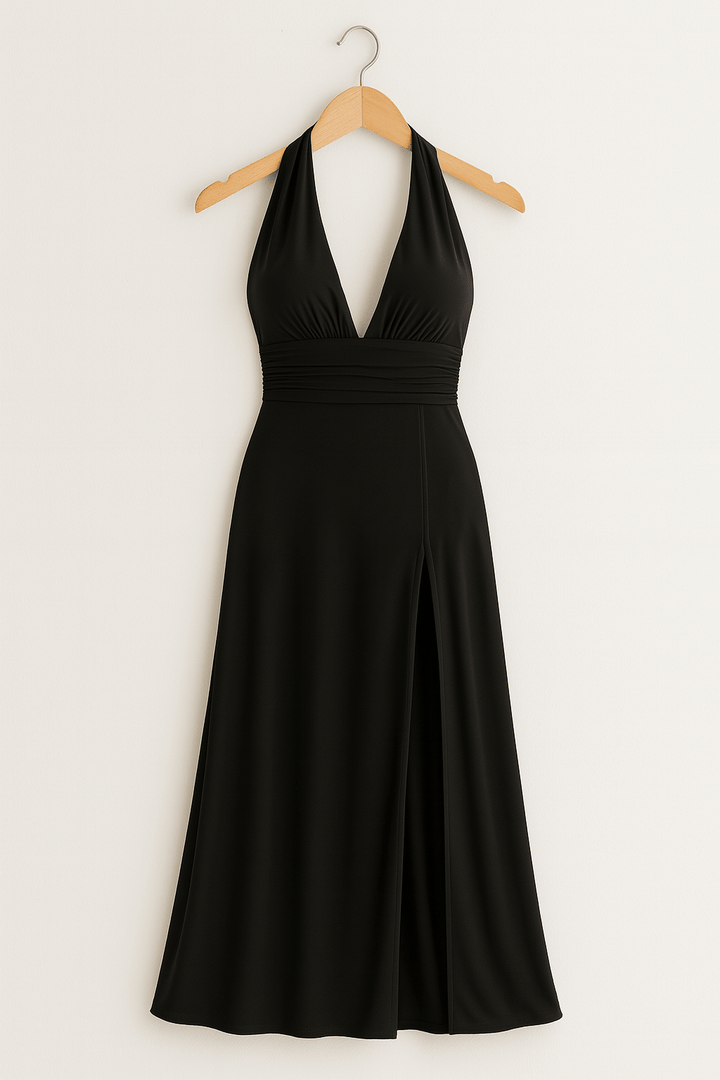 Anouk | Women's Halter Maxi Dress-Metro Lane Plaza