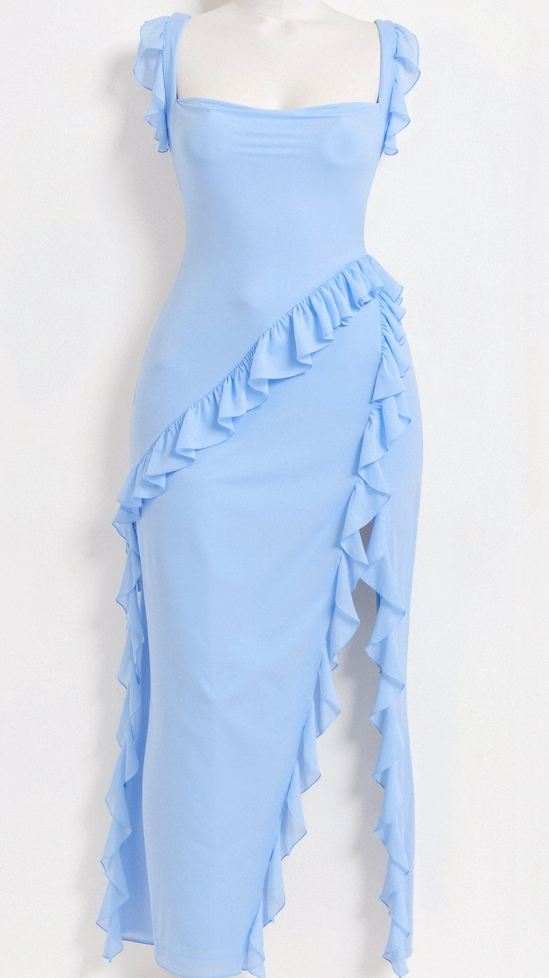 Avery | Women's Ruffle Maxi Dress-Metro Lane Plaza