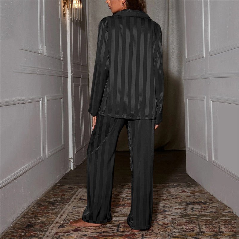 Emily | Women's Striped Sleepwear Set-Metro Lane Plaza