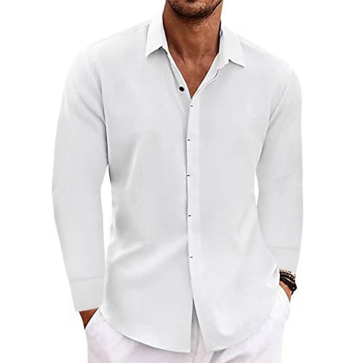 Dan | Men's Casual Long Sleeve Shirt-Metro Lane Plaza