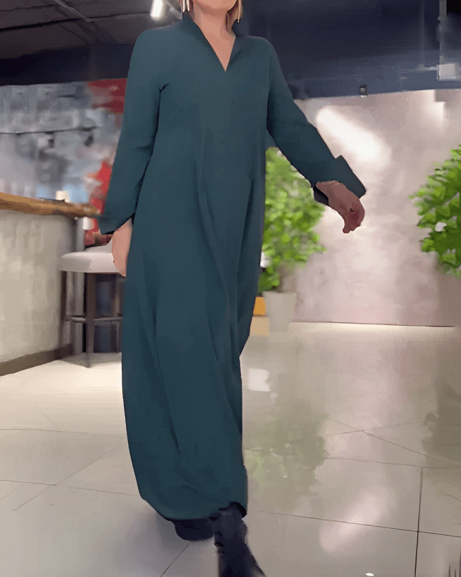 Emmi | Women's Loose Maxi Dress-Metro Lane Plaza