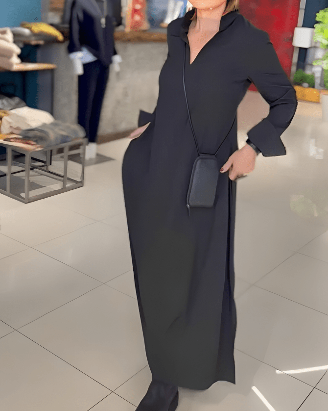 Emmi | Women's Loose Maxi Dress-Metro Lane Plaza