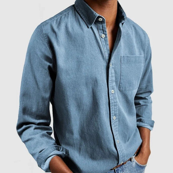 Fynn | Men's Long Sleeve Casual Shirt-Metro Lane Plaza