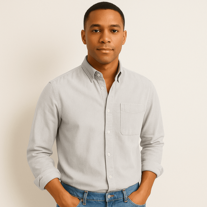 Fynn | Men's Long Sleeve Casual Shirt-Metro Lane Plaza