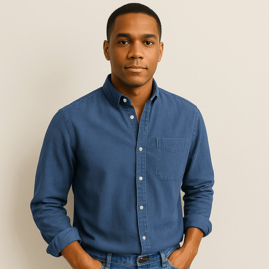 Fynn | Men's Long Sleeve Casual Shirt-Metro Lane Plaza
