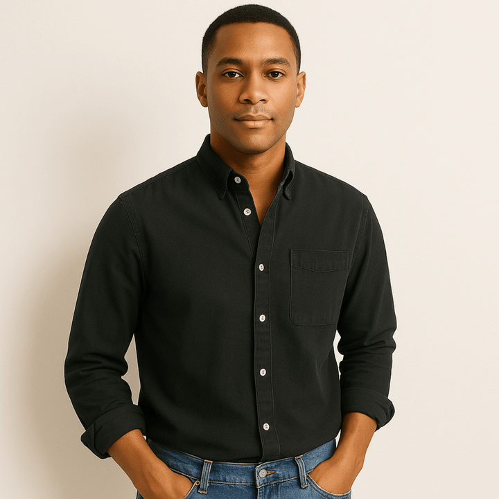 Fynn | Men's Long Sleeve Casual Shirt-Metro Lane Plaza
