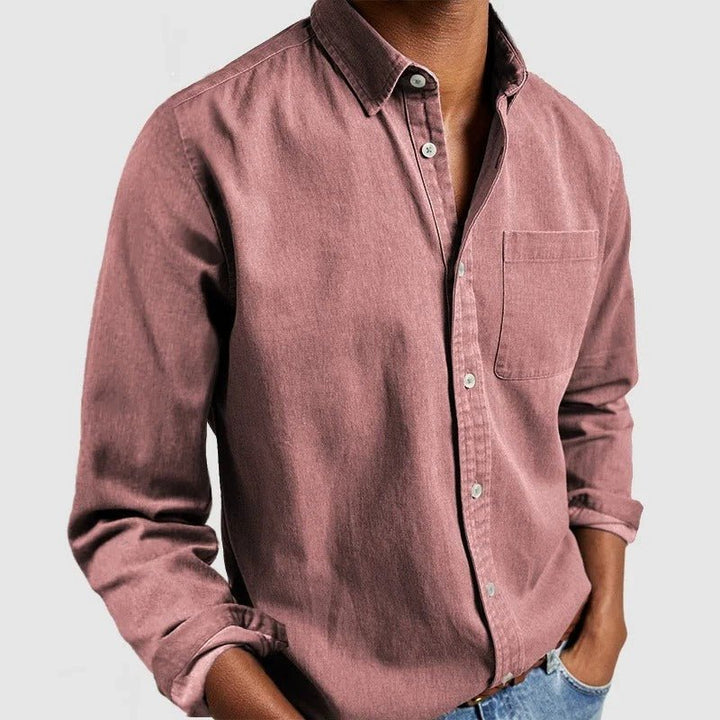 Fynn | Men's Long Sleeve Casual Shirt-Metro Lane Plaza