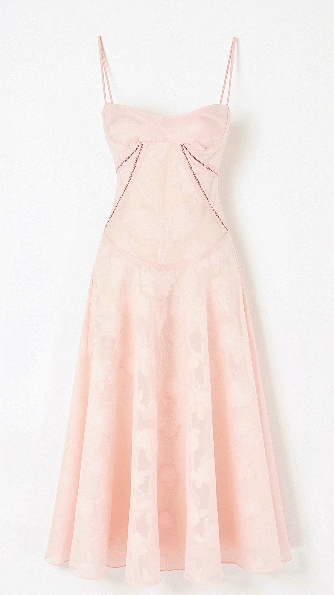 Hannah | Women's Floral Transparent Maxi Dress-Metro Lane Plaza