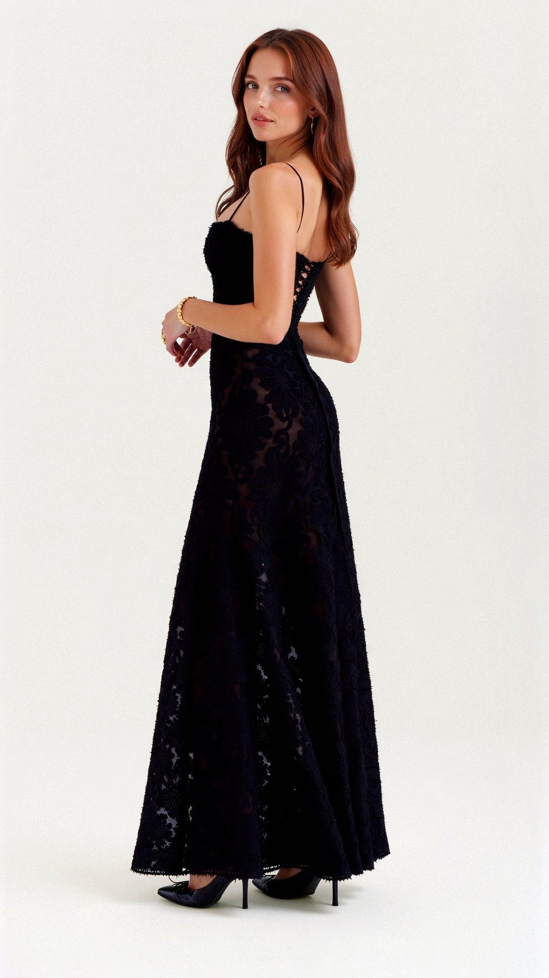 Hannah | Women's Floral Transparent Maxi Dress-Metro Lane Plaza