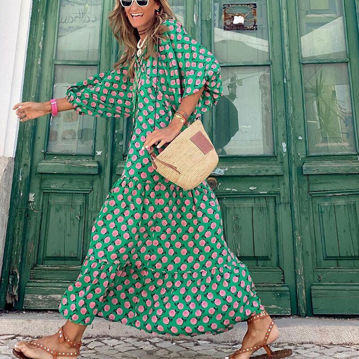 Isabell | Women's Flowing Maxi Dress-Metro Lane Plaza