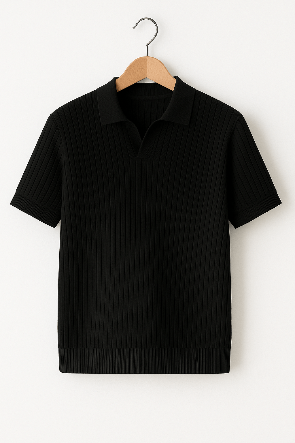 Jozef | Men's Short Sleeve Knitted Polo Shirt-Metro Lane Plaza