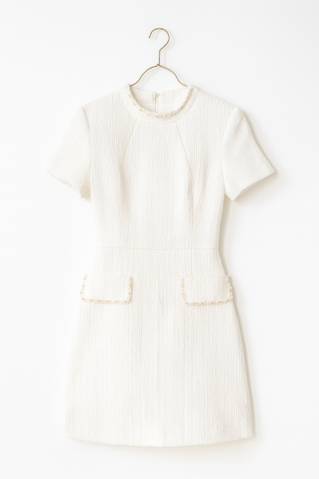 Judith | Women's Tweed Minidress with Pearl Pockets-Metro Lane Plaza