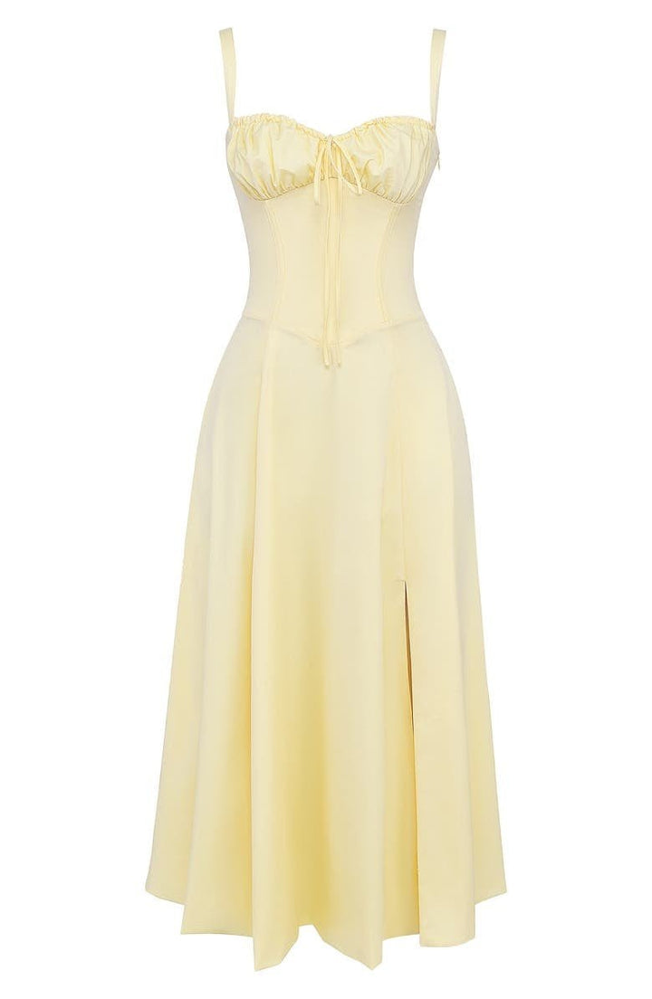 Kiana | Women's Corset Midi Dress-Metro Lane Plaza