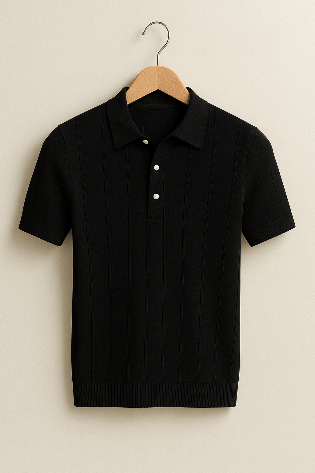 Liam | Men's Short Sleeve Knitted Polo Shirt-Metro Lane Plaza