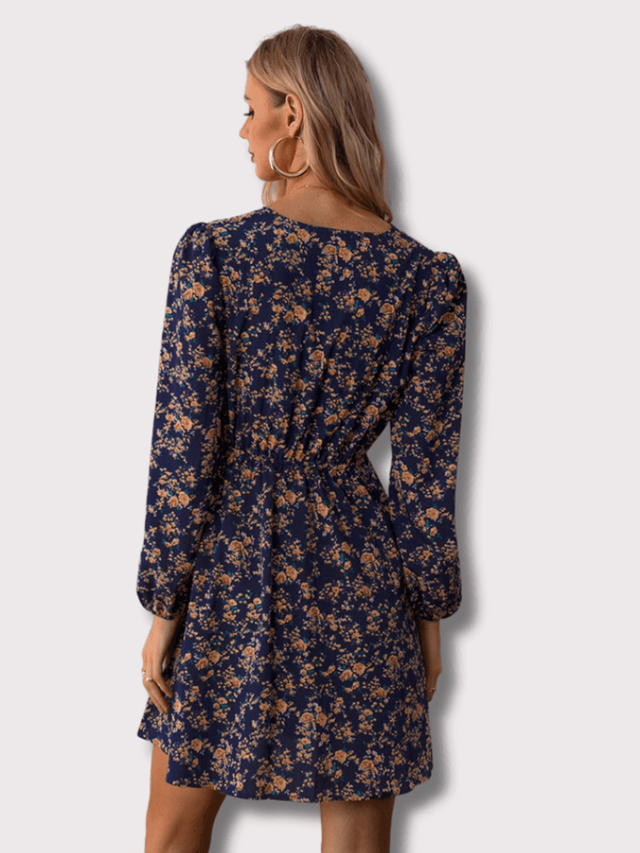 Lieselotte | Women's Floral Mini Dress-Metro Lane Plaza