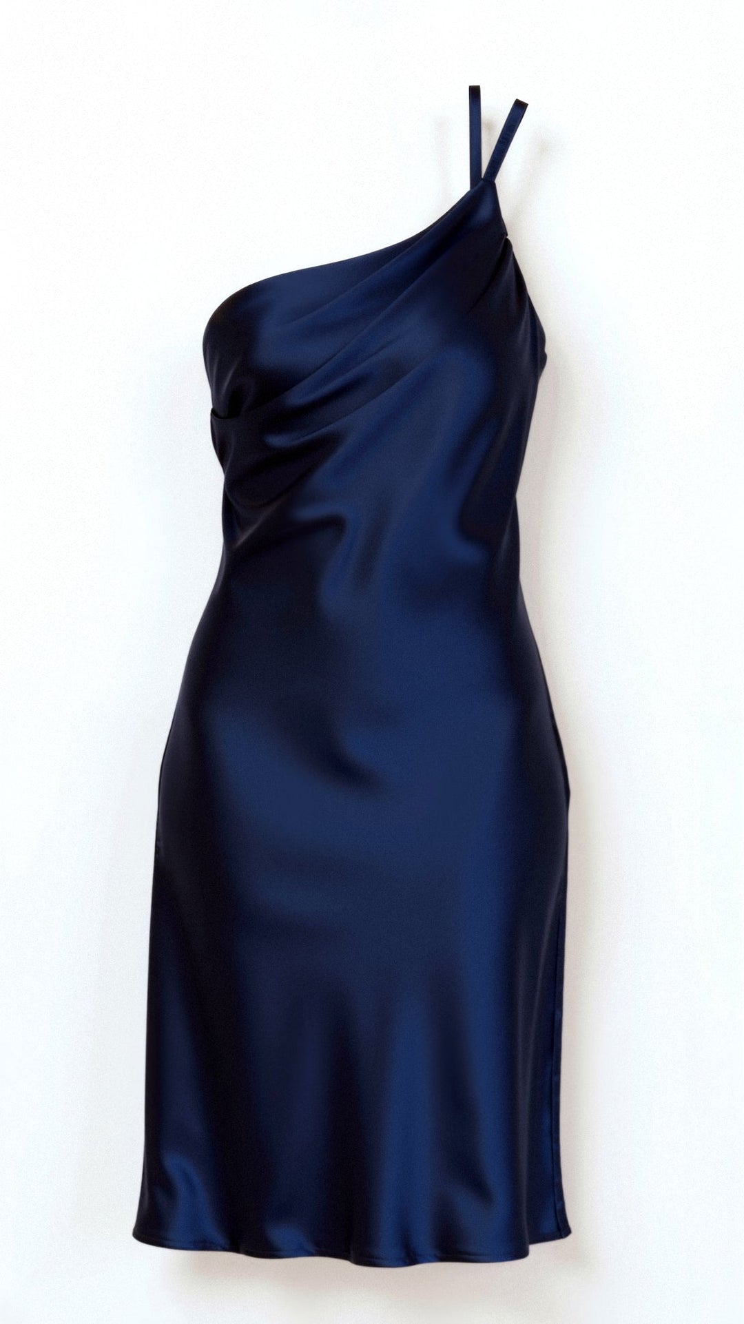 Louise | Women's One-Shoulder Midi Dress-Metro Lane Plaza