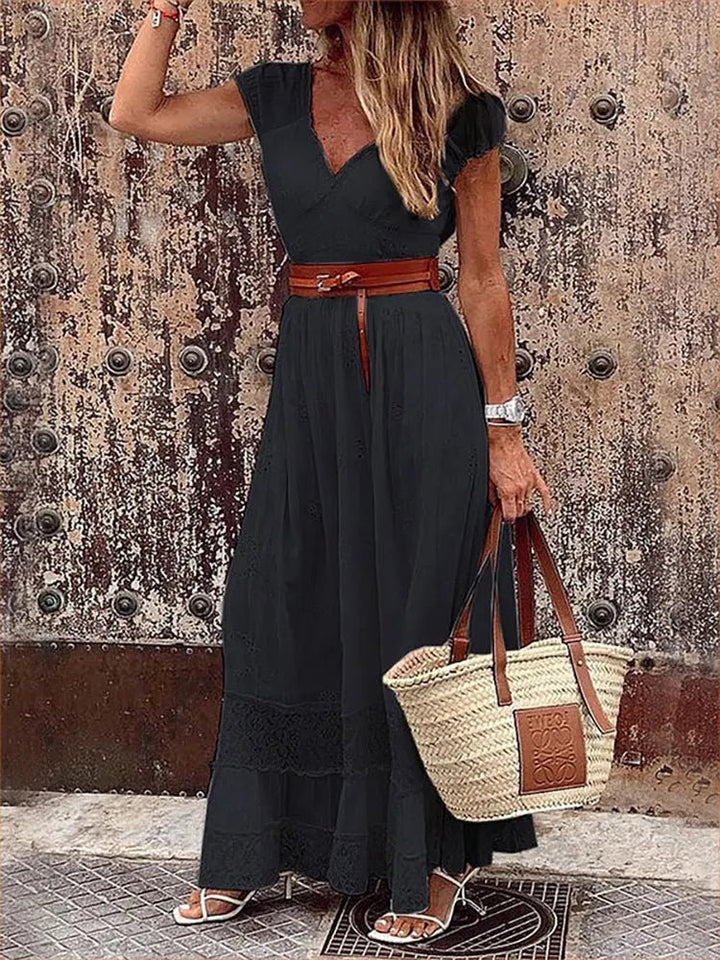 Luisa | Women's Flowing Maxi Dress-Metro Lane Plaza