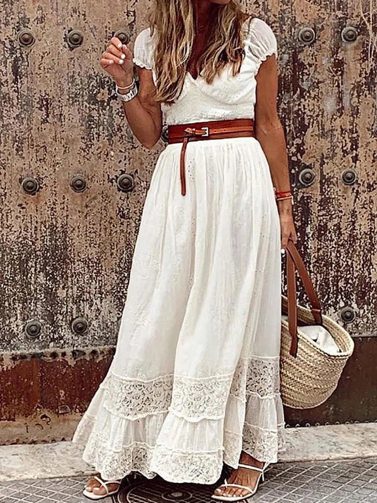 Luisa | Women's Flowing Maxi Dress-Metro Lane Plaza