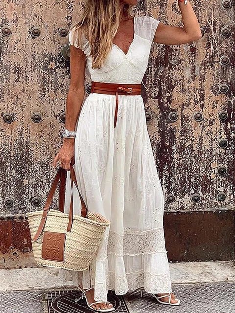 Luisa | Women's Flowing Maxi Dress-Metro Lane Plaza