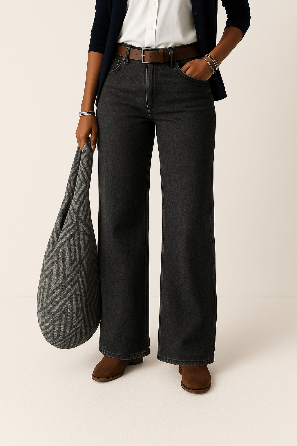 Amelia | Women's Wide Leg Denim Jeans-Metro Lane Plaza