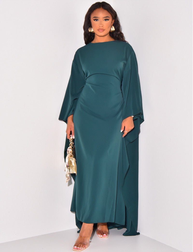 Marleen | Women's Cape Maxi Dress-Metro Lane Plaza