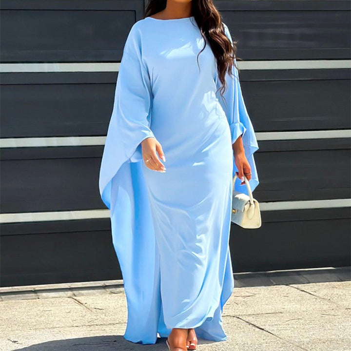 Marleen | Women's Cape Maxi Dress-Metro Lane Plaza