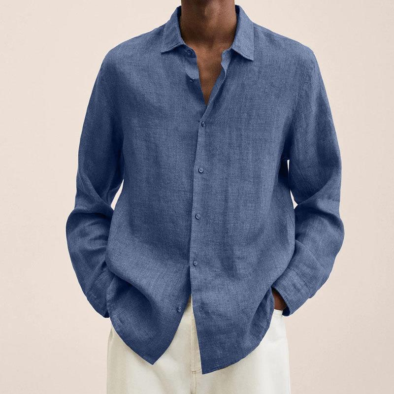 Matthias | Men's Lightweight Long Sleeve Shirt-Metro Lane Plaza