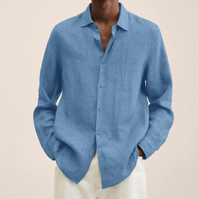 Matthias | Men's Lightweight Long Sleeve Shirt-Metro Lane Plaza