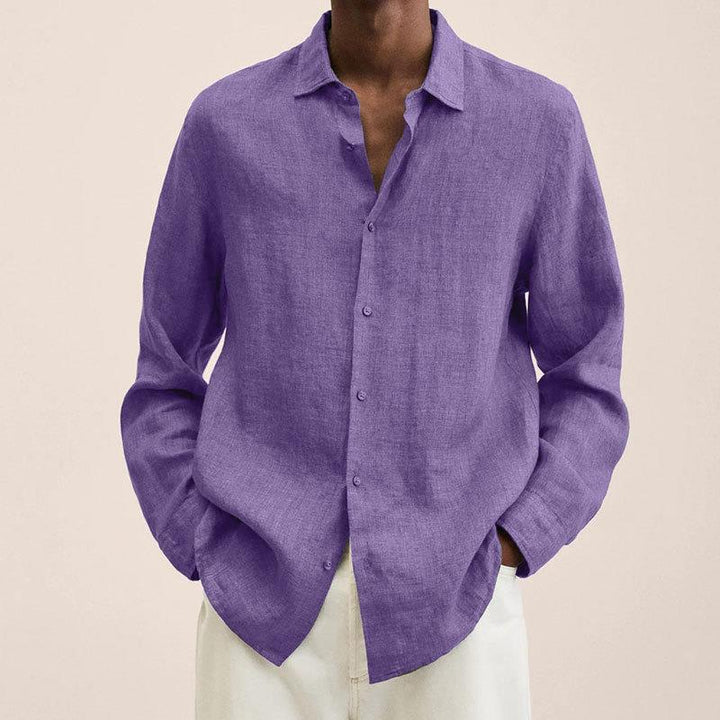 Matthias | Men's Lightweight Long Sleeve Shirt-Metro Lane Plaza