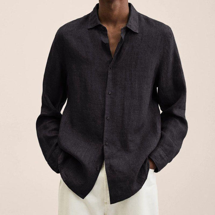 Matthias | Men's Lightweight Long Sleeve Shirt-Metro Lane Plaza