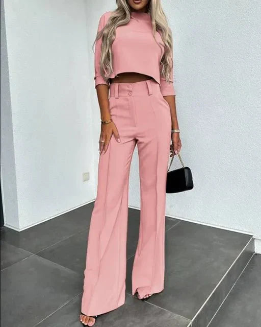 Helena | Women's Stylish Fall Pants Set-Metro Lane Plaza