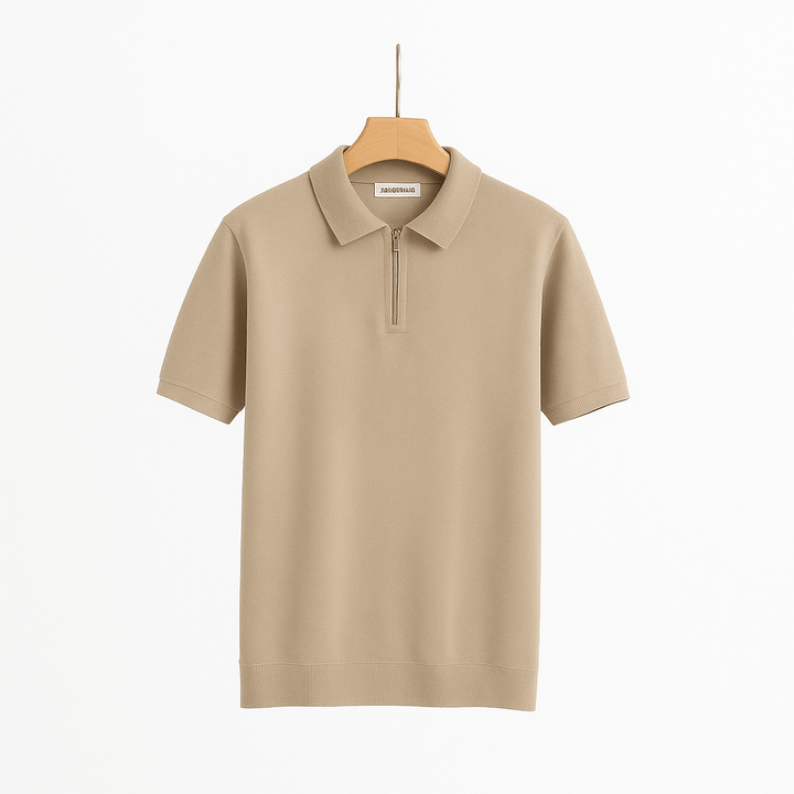 Michael | Men's Polo Shirt with Zipper-Metro Lane Plaza