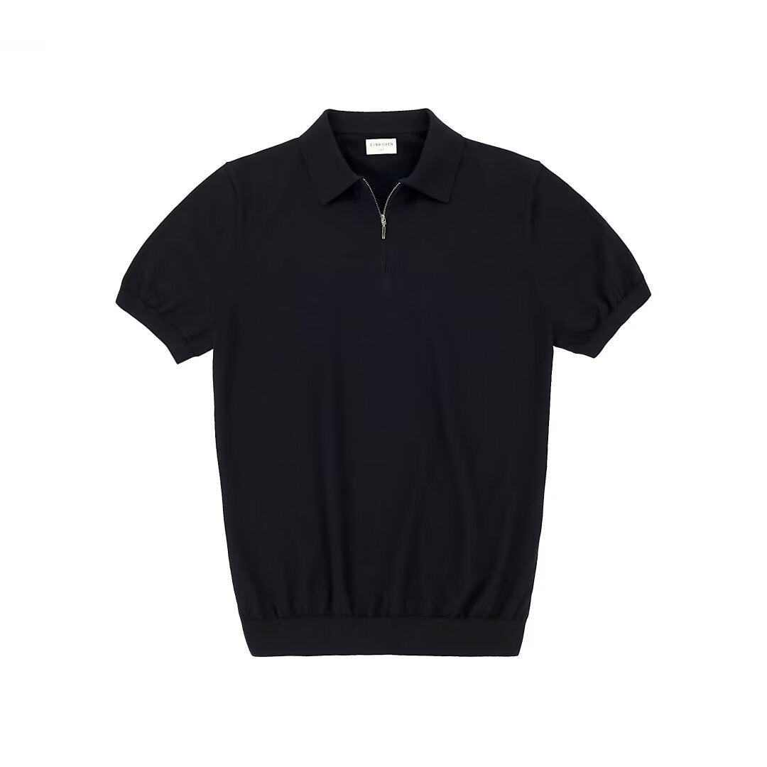 Michael | Men's Polo Shirt with Zipper-Metro Lane Plaza