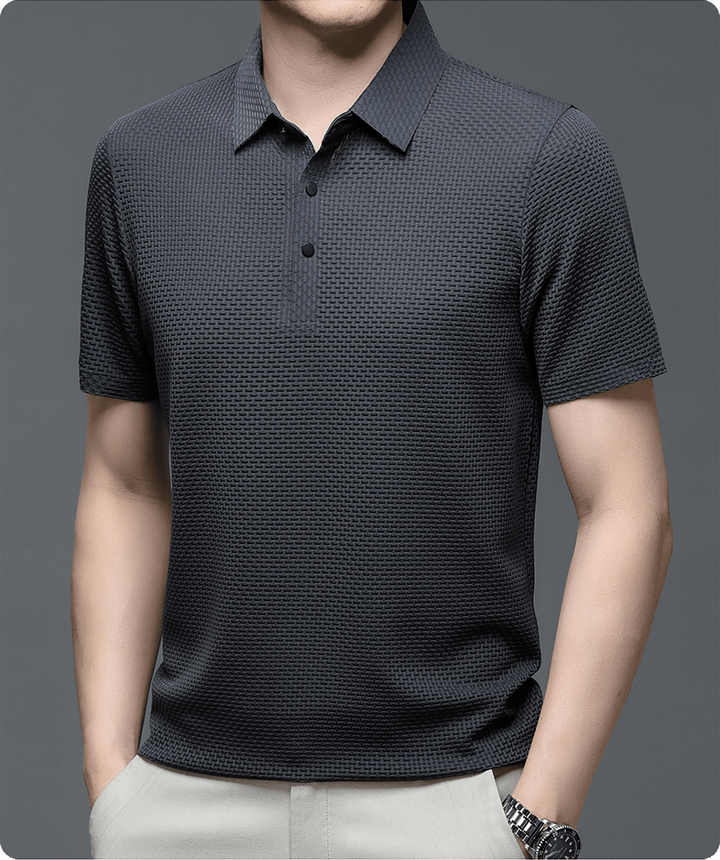 Morten | Men's Structured Polo Shirt-Metro Lane Plaza